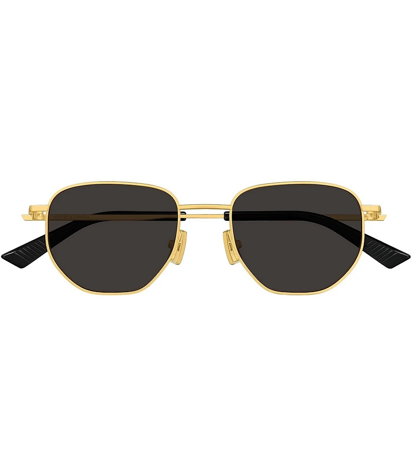 Bottega Veneta Unisex Minimalist 52mm Round Sunglasses