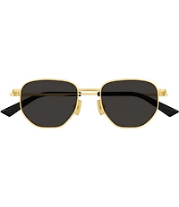Bottega Veneta Unisex Minimalist 52mm Round Sunglasses