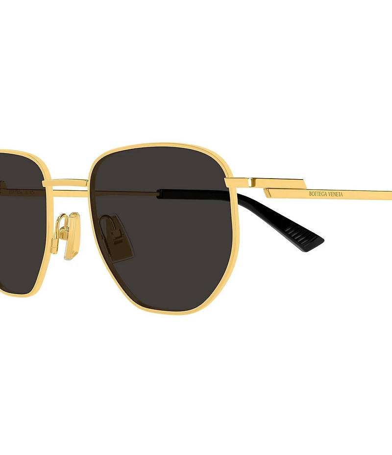 Bottega Veneta Unisex Minimalist 52mm Round Sunglasses