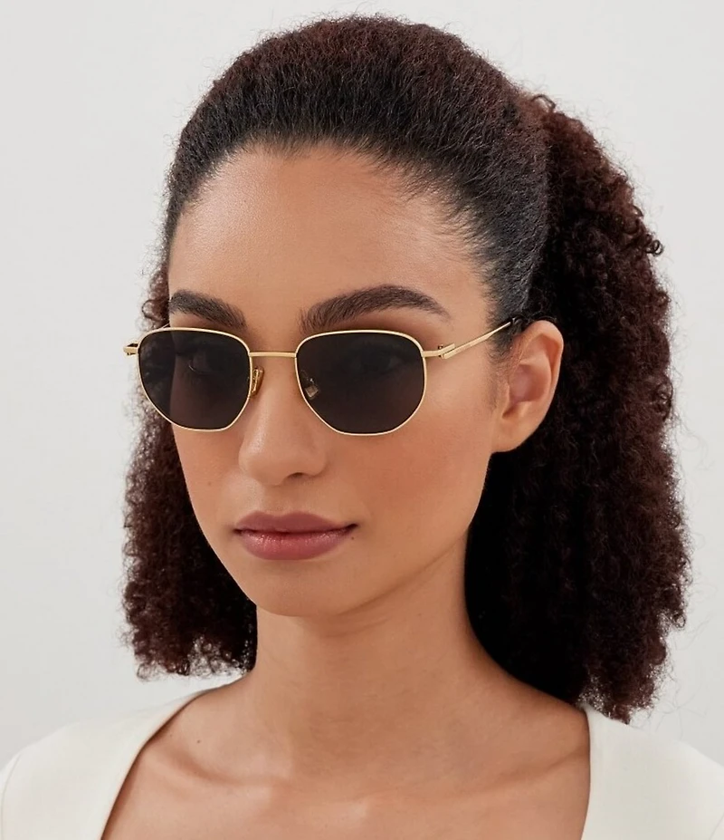 Bottega Veneta Unisex Minimalist 52mm Round Sunglasses