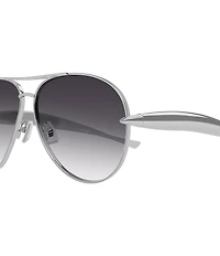 Bottega Veneta Unisex Sardine 64mm Gradient Aviator Sunglasses