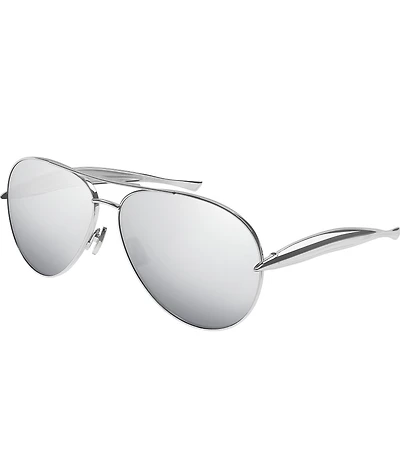 Bottega Veneta Unisex Sardine 64mm Aviator Sunglasses