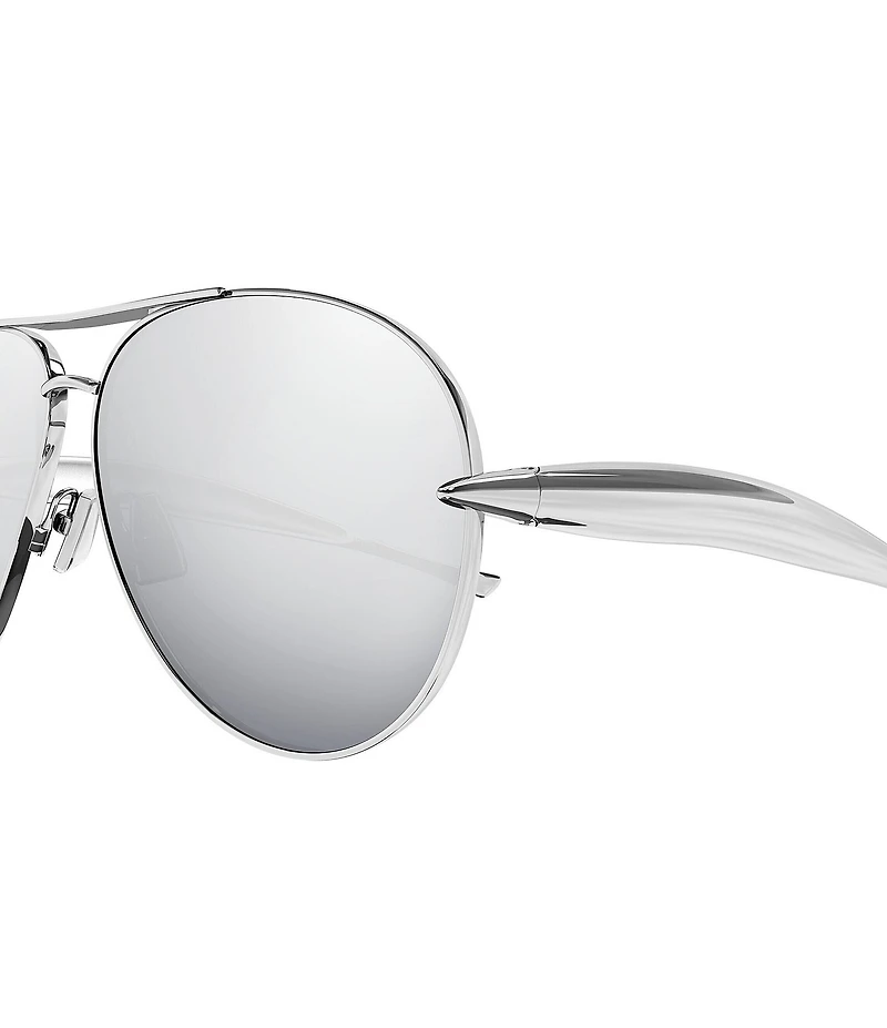 Bottega Veneta Unisex Sardine 64mm Aviator Sunglasses