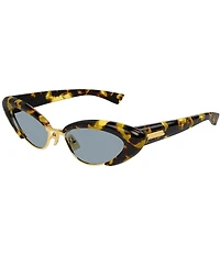 Bottega Veneta Women's Curvy Ribbon 54mm Cat Eye Sunglasses