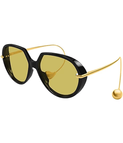 Bottega Veneta Women's Drop 60mm Geometric Sunglasses
