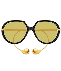 Bottega Veneta Women's Drop 60mm Geometric Sunglasses