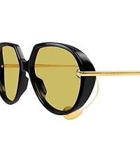Bottega Veneta Women's Drop 60mm Geometric Sunglasses