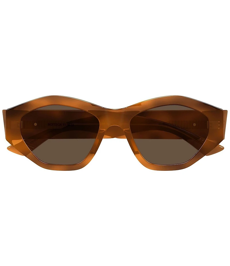 Bottega Veneta Women's Flat Ribbon 53mm Geometric Sunglasses