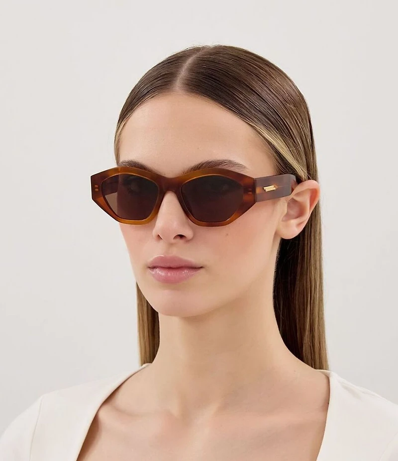 Bottega Veneta Women's Flat Ribbon 53mm Geometric Sunglasses