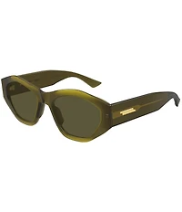 Bottega Veneta Women's Flat Ribbon 53mm Geometric Sunglasses