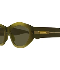 Bottega Veneta Women's Flat Ribbon 53mm Geometric Sunglasses