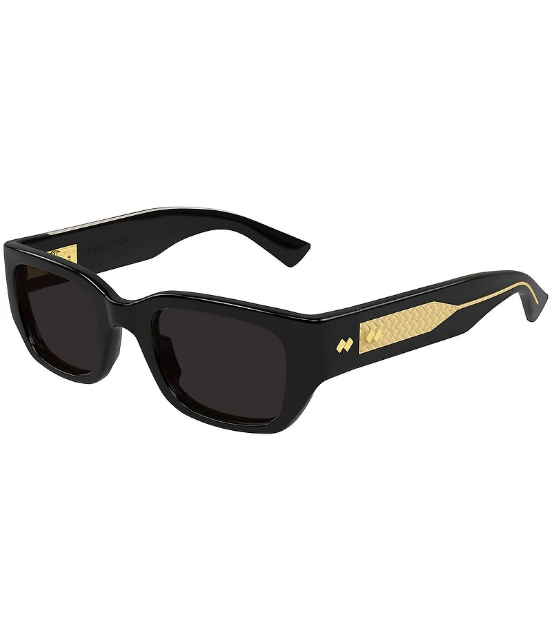 Bottega Veneta Women's Intrecciato Wirecore 52mm Rectangle Sunglasses