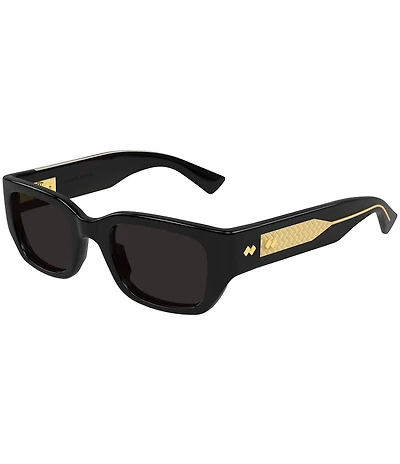 Bottega Veneta Women's Intrecciato Wirecore 52mm Rectangle Sunglasses
