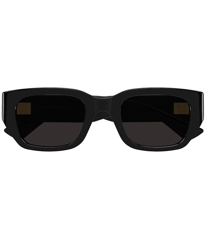 Bottega Veneta Women's Intrecciato Wirecore 52mm Rectangle Sunglasses