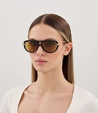 Bottega Veneta Women's Knot 58mm Navigator Sunglasses