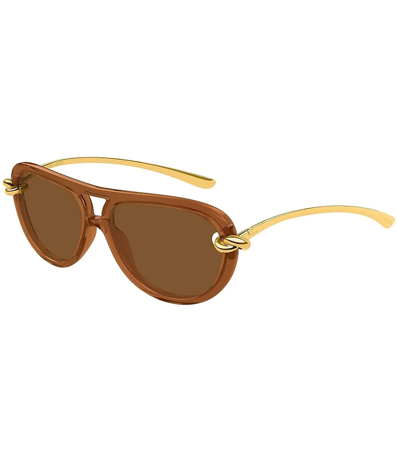 Bottega Veneta Women's Knot 58mm Navigator Sunglasses