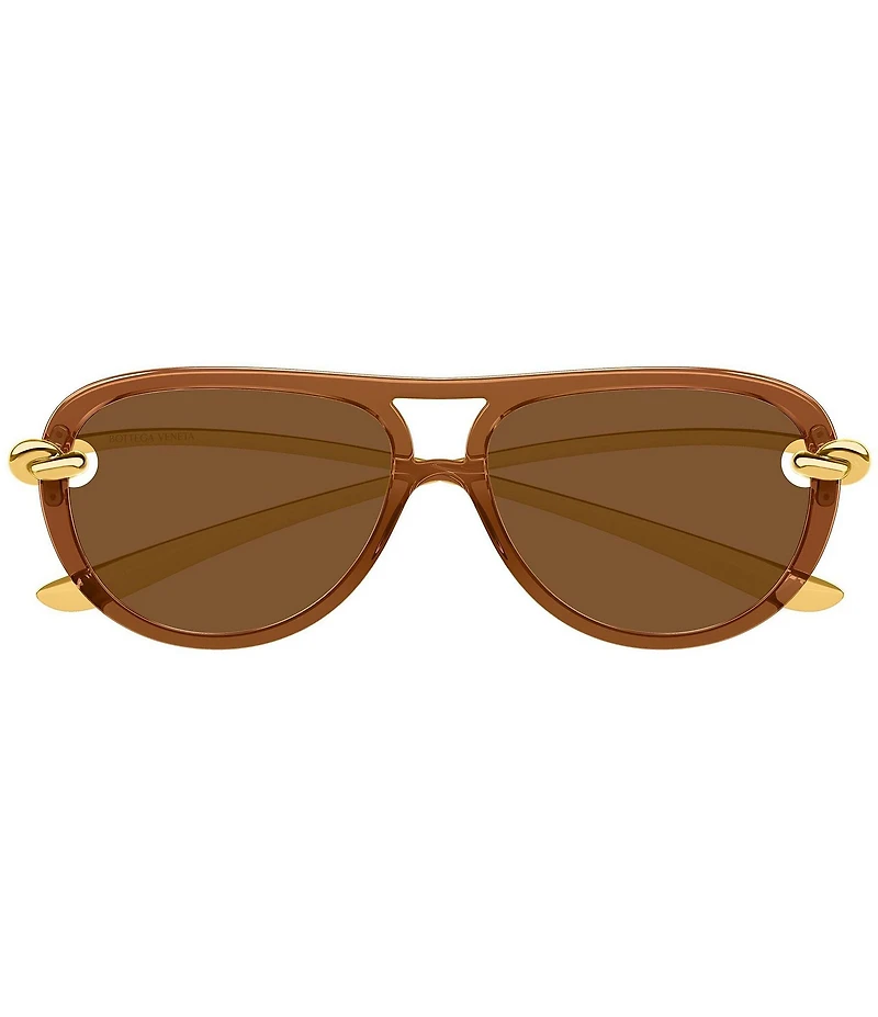 Bottega Veneta Women's Knot 58mm Navigator Sunglasses