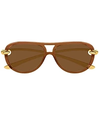 Bottega Veneta Women's Knot 58mm Navigator Sunglasses