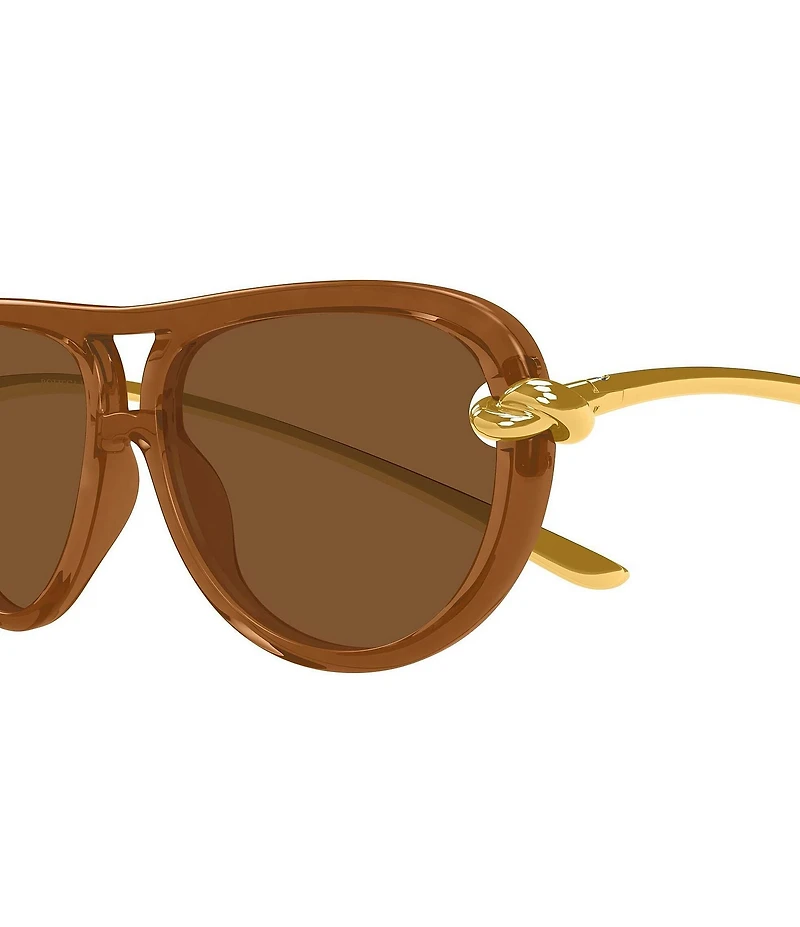 Bottega Veneta Women's Knot 58mm Navigator Sunglasses