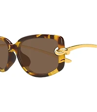 Bottega Veneta Women's Knot 59mm Geometric Sunglasses