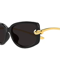 Bottega Veneta Women's Knot 59mm Geometric Sunglasses