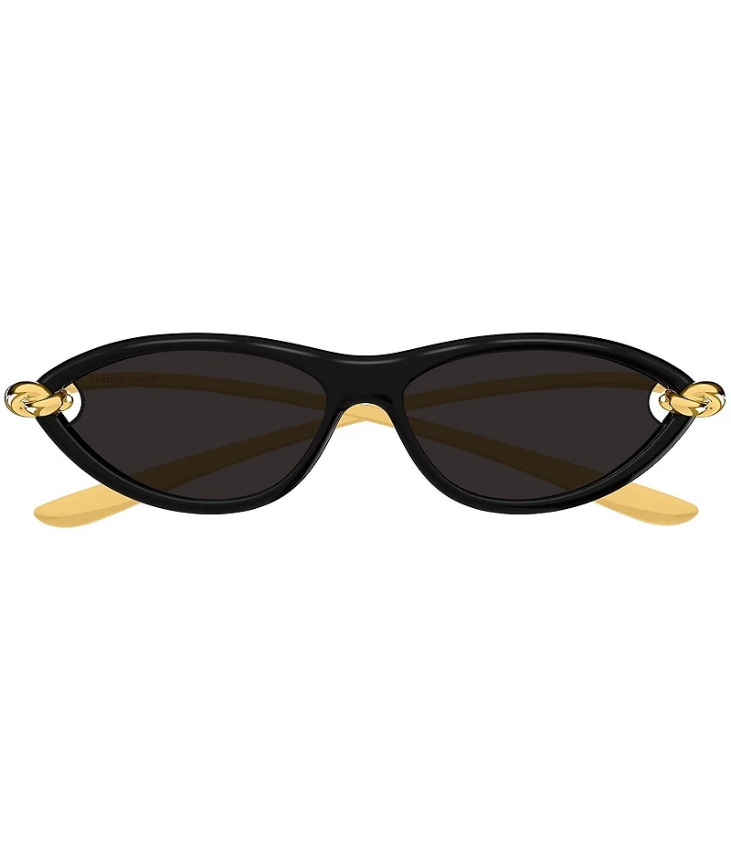 Bottega Veneta New Knot 56mm Cat Eye Statment Sunglasses