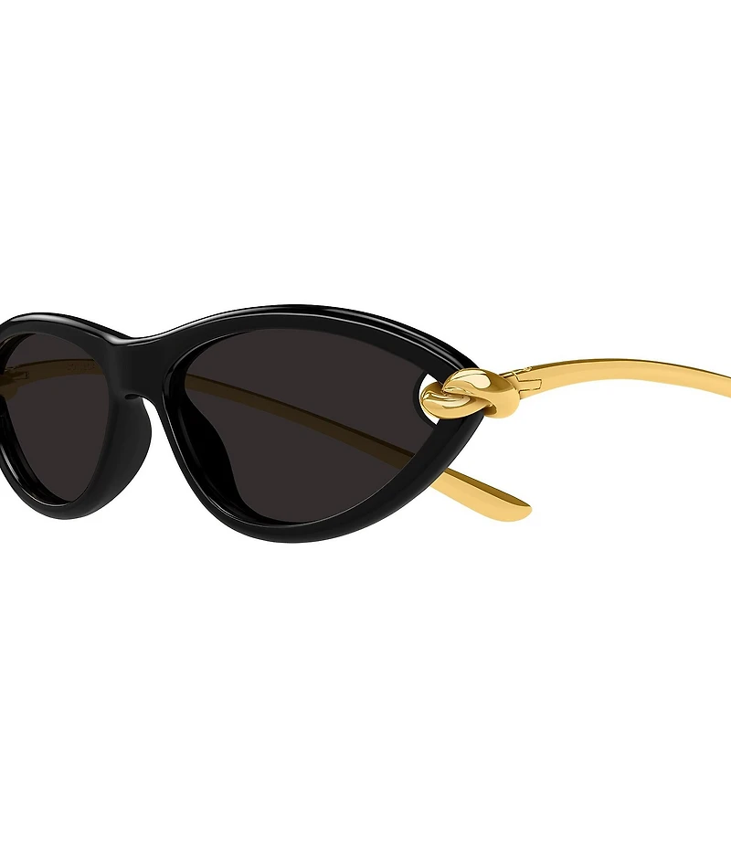 Bottega Veneta New Knot 56mm Cat Eye Statment Sunglasses