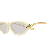 Bottega Veneta Women's New Knot 56mm Cat Eye Statment Sunglasses