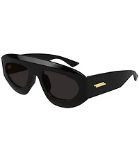 Bottega Veneta Women's Ribbon 52mm Aviator Sunglasses