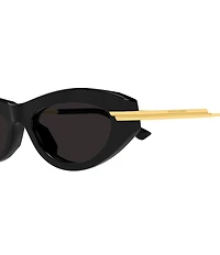 Bottega Veneta Women's Ribbon 53mm Oval Sunglasses