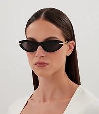 Bottega Veneta Women's Ribbon 53mm Oval Sunglasses