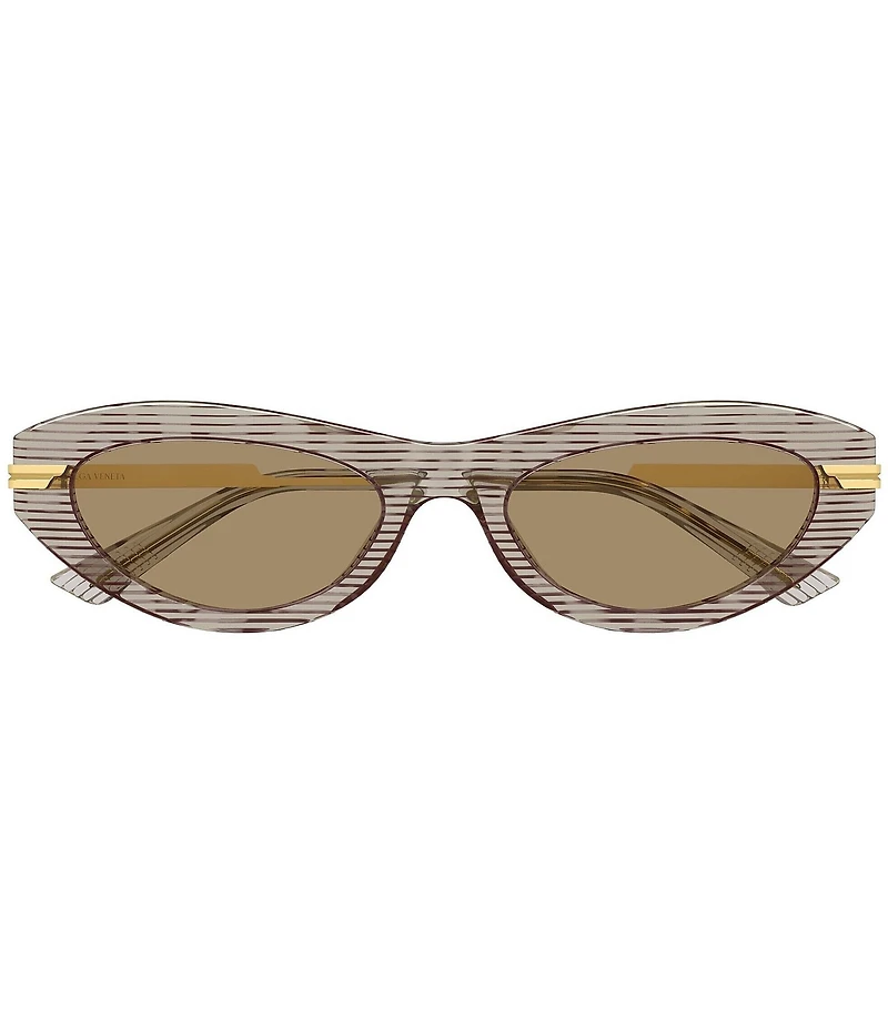Bottega Veneta Women's Ribbon 53mm Oval Sunglasses