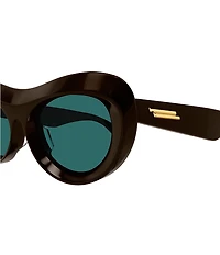 Bottega Veneta Women's Scoop 54mm Statement Round Sunglasses