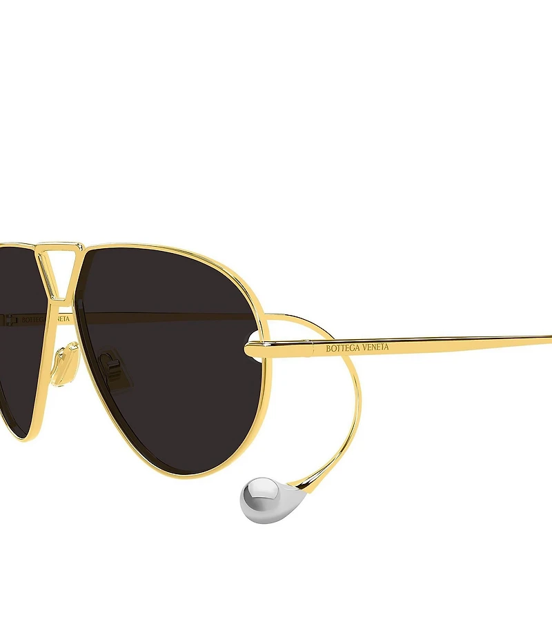 Bottega Veneta Women's Signature Icons Drop 64mm Aviator Sunglasses
