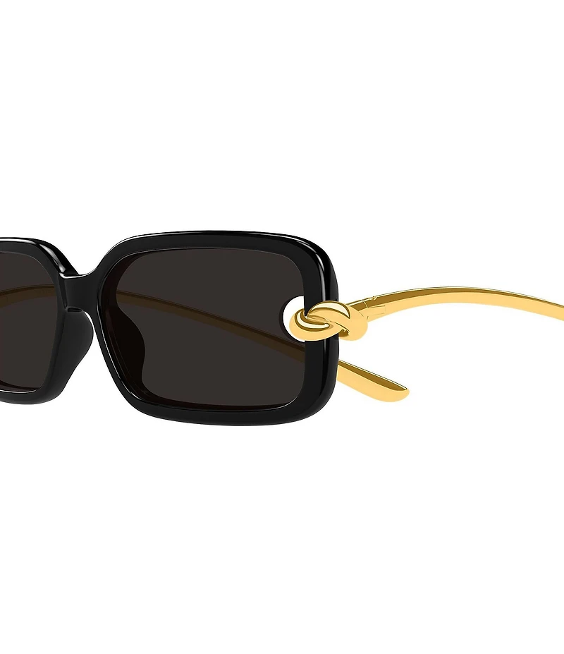 Bottega Veneta Women's Signature Icons Knot 56mm Rectangle Sunglasses