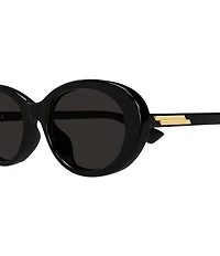 Bottega Veneta Women's Slim Ribbon 54mm Oval Sunglasses