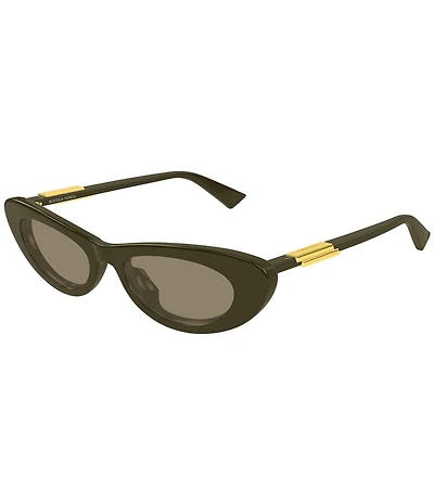 Bottega Veneta Women's Snap Ribbon 51mm Retro Cat Eye Sunglasses