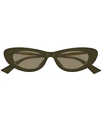 Bottega Veneta Women's Snap Ribbon 51mm Cat Eye Sunglasses