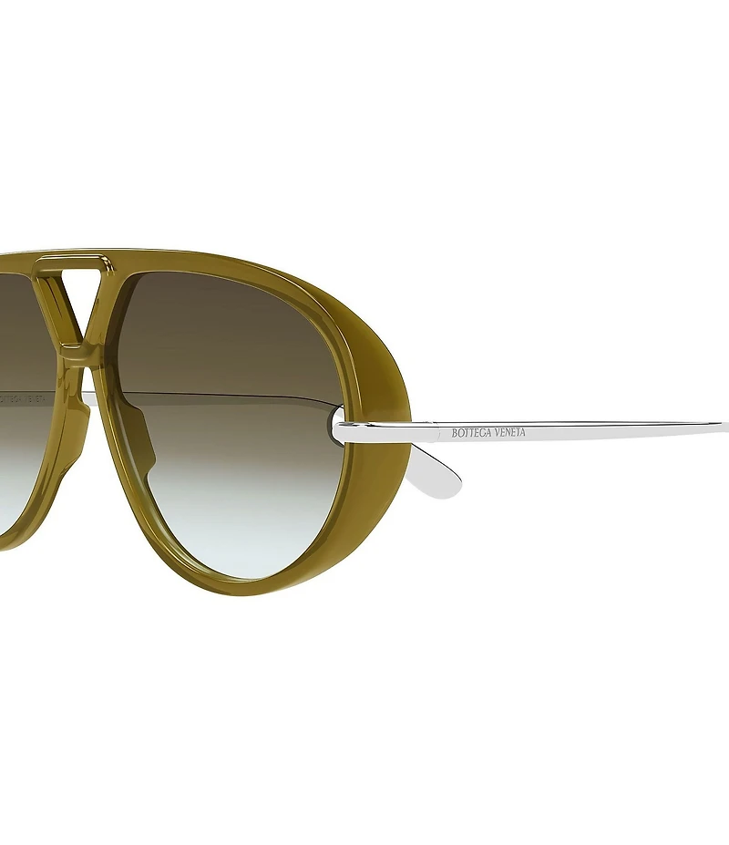 Bottega Veneta Women's Unapologetic Drop 63mm Aviator Sunglasses