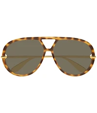 Bottega Veneta Women's Unapologetic Drop 63mm Aviator Sunglasses