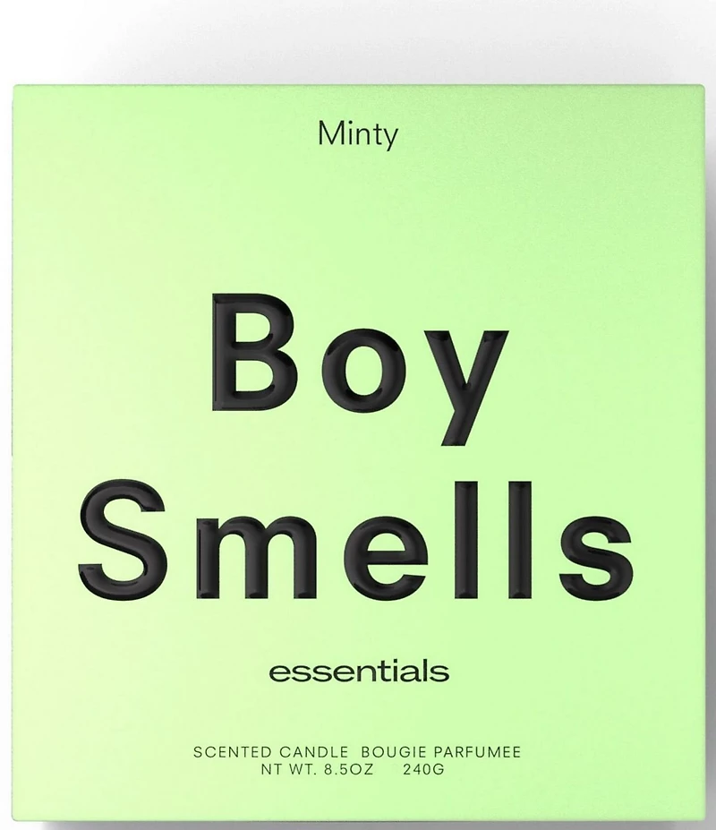 Boy Smells Minty Candle