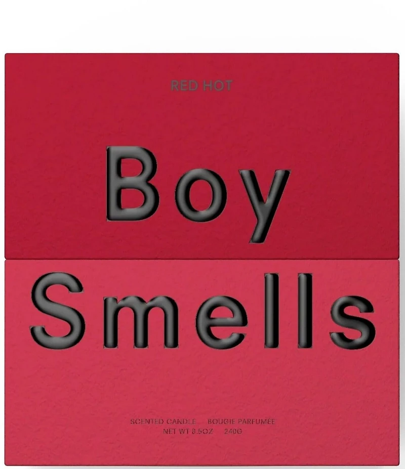 Boy Smells Red Hot Candle