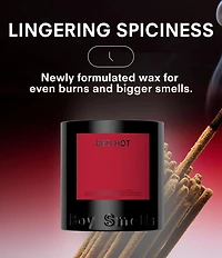Boy Smells Red Hot Candle