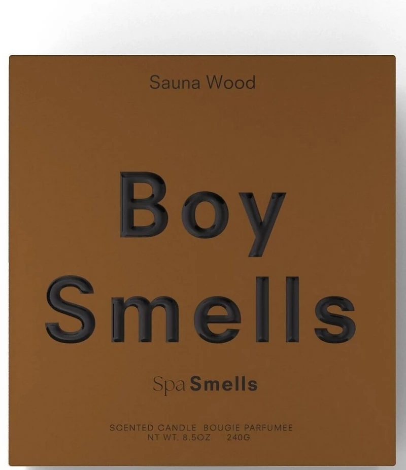 Boy Smells Sauna Wood Candle