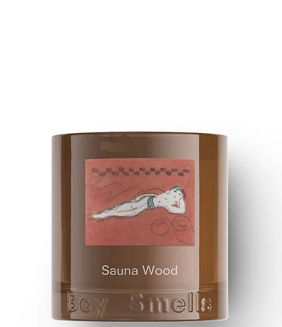 Boy Smells Sauna Wood Candle