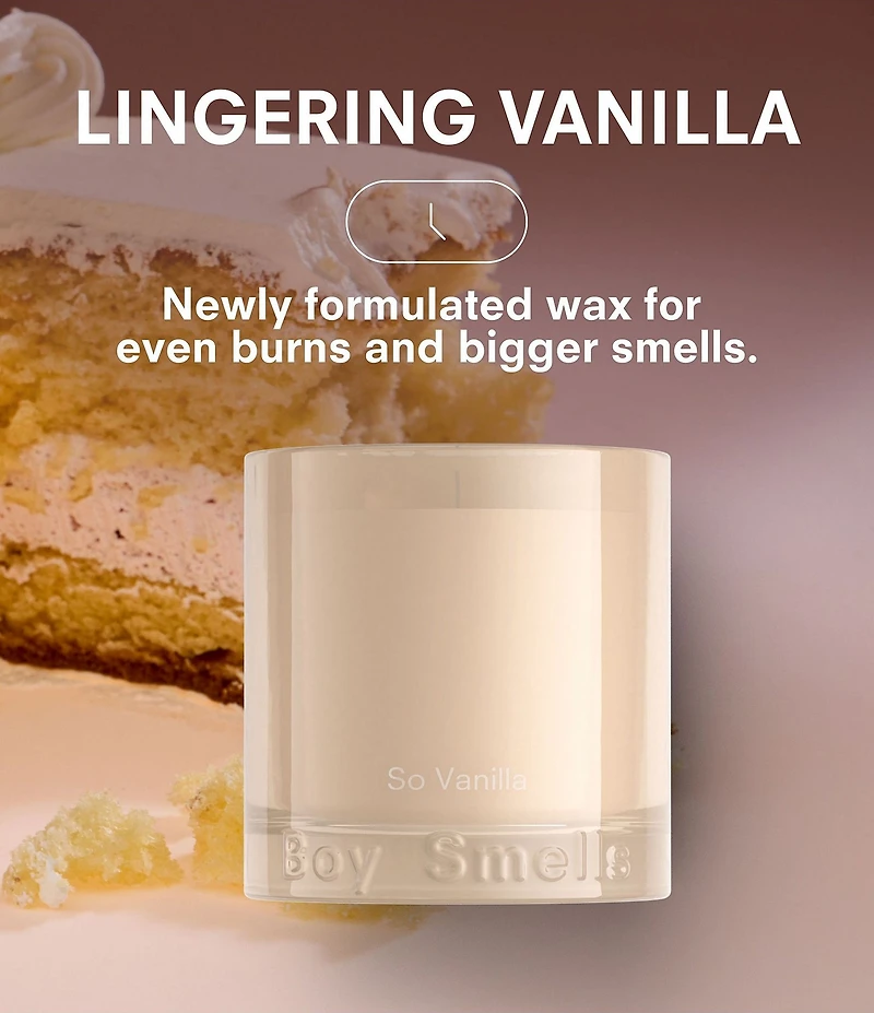 Boy Smells So Vanilla Candle, 8.5 oz.