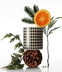 Boy Smells Xmas Tree Candle