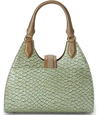 BRAHMIN Adrian Snake Embossed Satchel Bag