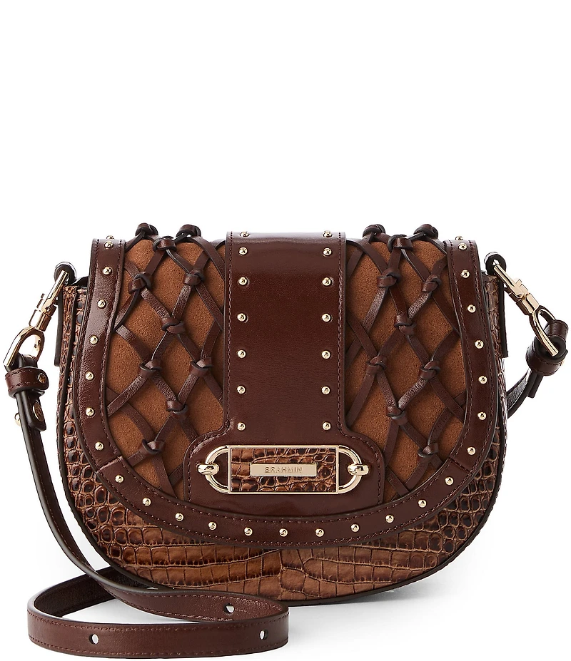 BRAHMIN Aberdeen Collection Tan Briar Crossbody Bag
