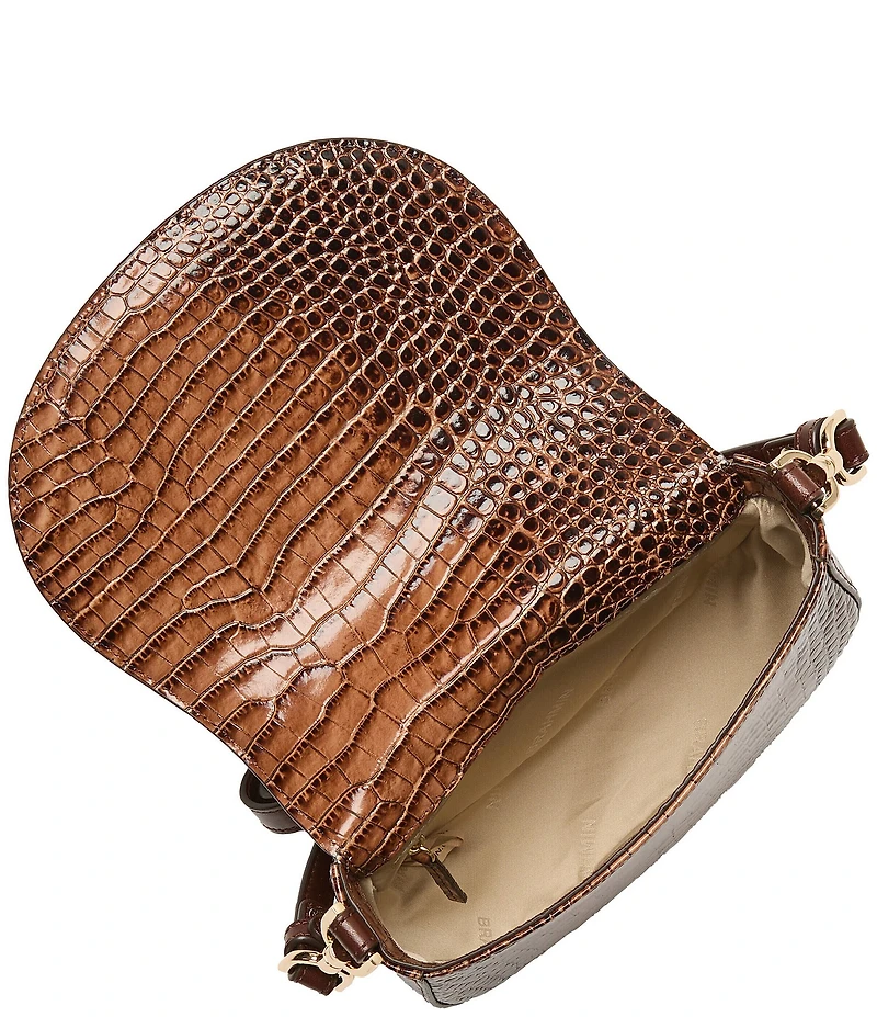 BRAHMIN Aberdeen Collection Tan Briar Crossbody Bag